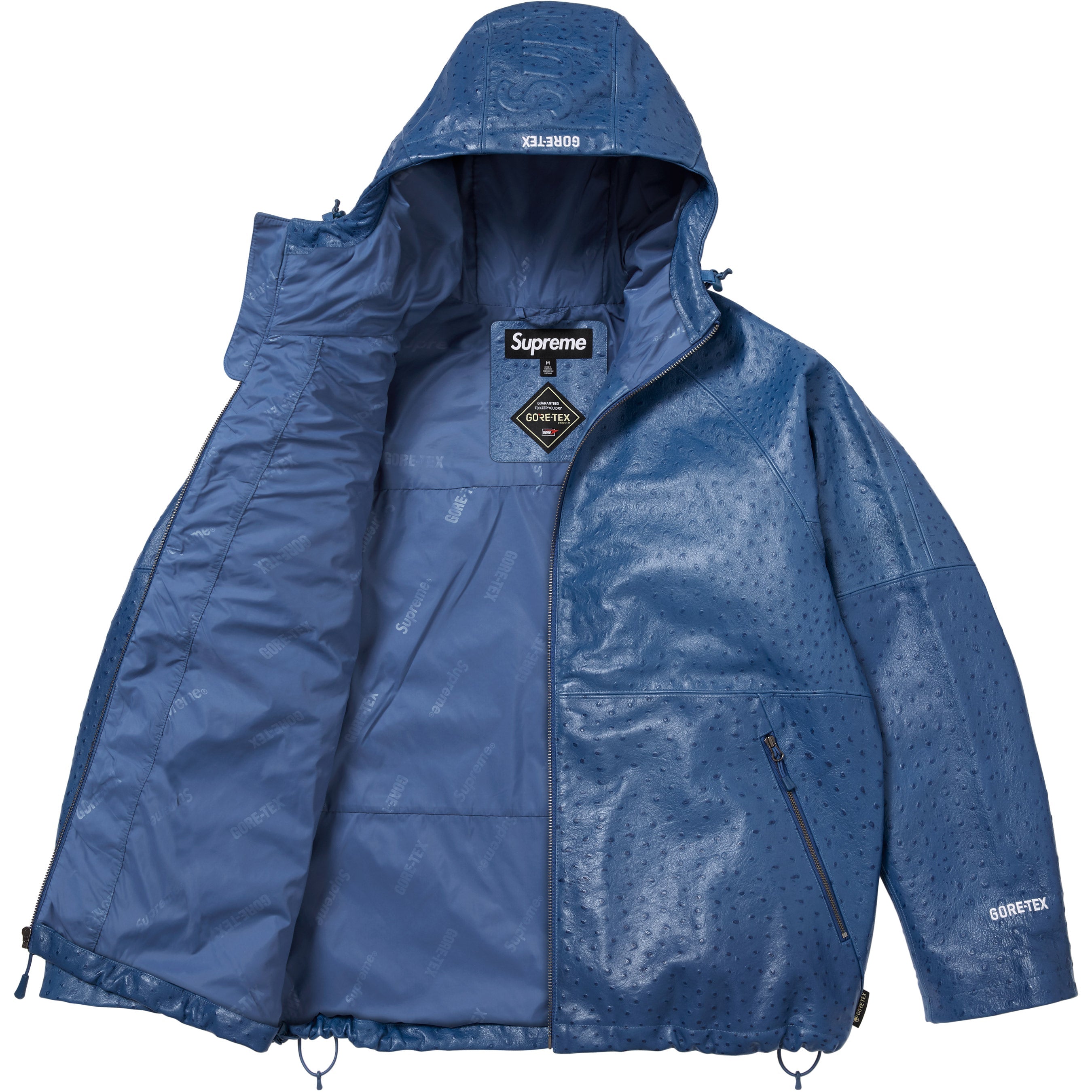 GORE-TEX Ostrich Embossed Leather Jacket view 8